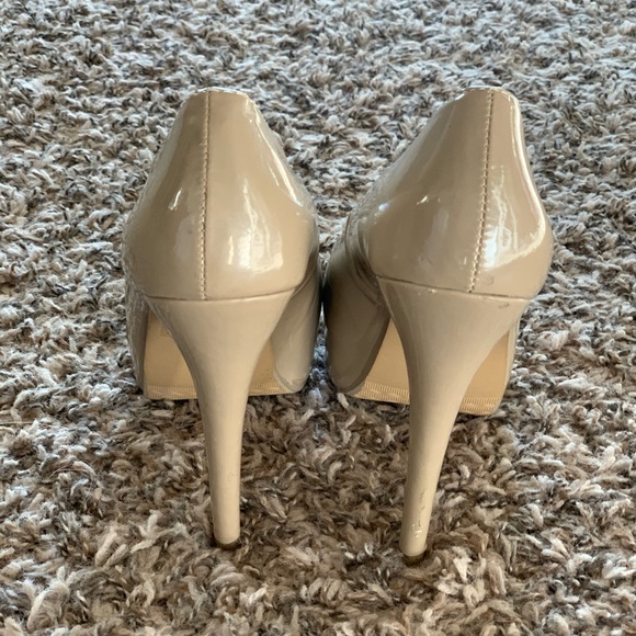 Nude open toe heels pumps - Picture 3 of 4